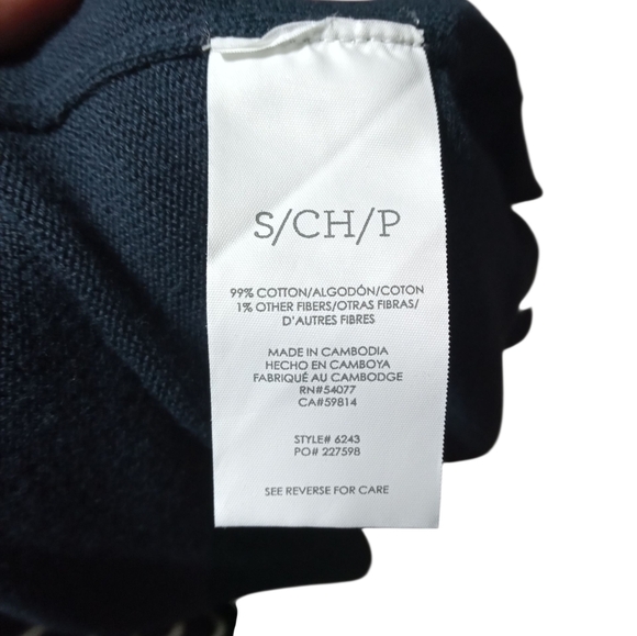 Cabi Boathouse Long Open Patch Pocket Cardigan Stripe Navy White Size Small - Picture 4 of 7